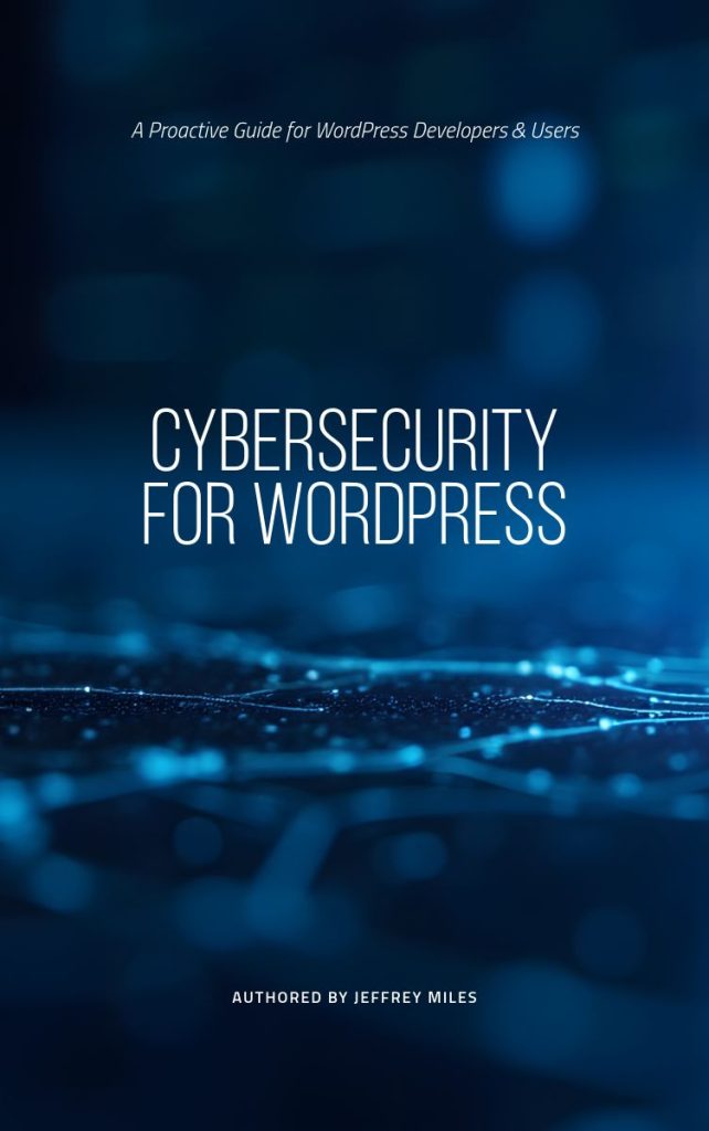 cybersecurity for WordPress book cover